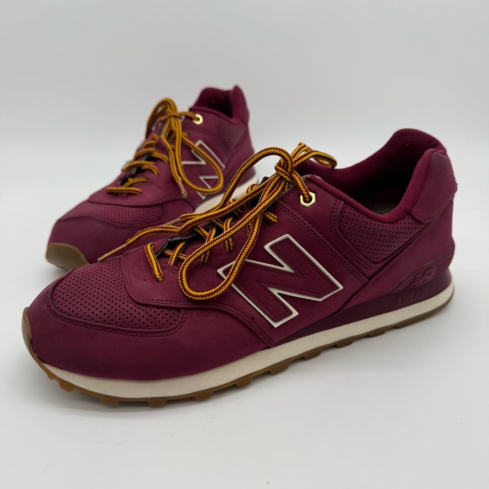 New Balance 574 Outdoor Pack Maroon Red Lace Up Sneaker Size 12